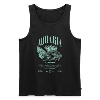 Rotfeuerfisch Marine Fish Keeper Moderne Streetwear - Männer Premium Bio Tank Top - Schwarz - Vorne - AI Model Male 178 light (178cm)