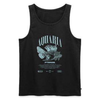 Rotfeuerfisch Marine Fish Keeper Moderne Streetwear - Männer Premium Bio Tank Top - Schwarz - Vorne - AI Model Male 178 light (178cm)