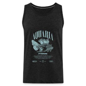 Rotfeuerfisch Marine Fish Keeper Moderne Streetwear - Männer Premium Bio Tank Top - Anthrazit - Vorne - Alexander (188cm)