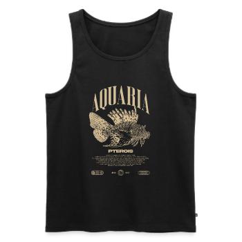 Rotfeuerfisch Marine Fish Keeper Moderne Streetwear - Männer Premium Bio Tank Top - Schwarz - Vorne - AI Model Male 178 light (178cm)