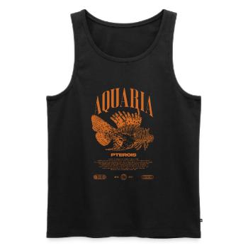 Rotfeuerfisch Marine Fish Keeper Moderne Streetwear - Männer Premium Bio Tank Top - Schwarz - Vorne - AI Model Male 178 light (178cm)