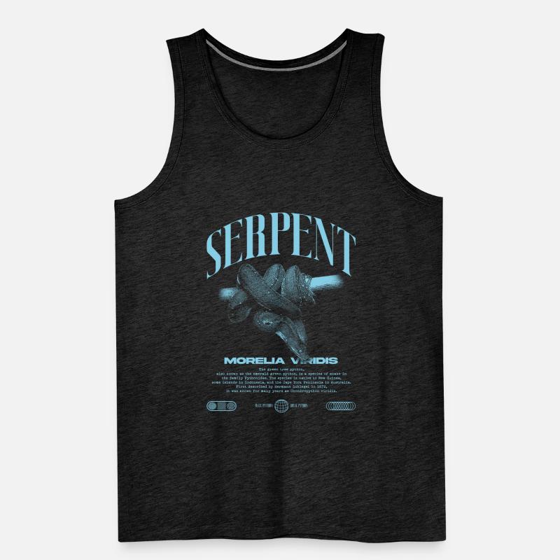 Grüner Baum Python Modern Reptile Keeper Streetwear Männer Premium Bio Tank Top