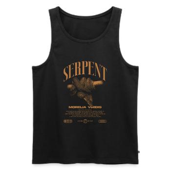 Green Tree Python Modern Reptile Keeper Streetwear - Débardeur bio Premium Homme - noir - Devant - Michal (187cm)