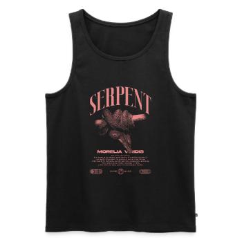 Green Tree Python Modern Reptile Keeper Streetwear - Débardeur bio Premium Homme - noir - Devant - Michal (187cm)
