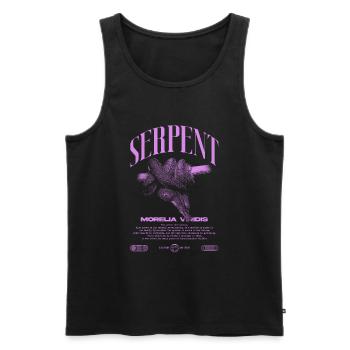 Green Tree Python Modern Reptile Keeper Streetwear - Débardeur bio Premium Homme - noir - Devant - Michal (187cm)