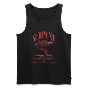 Green Tree Python Modern Reptile Keeper Streetwear - Débardeur bio Premium Homme - noir - Devant - Michal (187cm)
