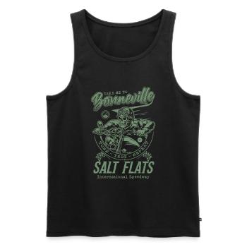 Bonneville Salt Flats Course de moto Vintage - Débardeur bio Premium Homme - noir - Devant - Michal (187cm)