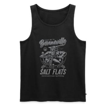 Bonneville Salt Flats Course de moto Vintage - Débardeur bio Premium Homme - noir - Devant - Michal (187cm)