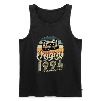 Original depuis 1994 cadeau d’anniversaire Vintage - Débardeur bio Premium Homme - noir - Devant - Michal (187cm)