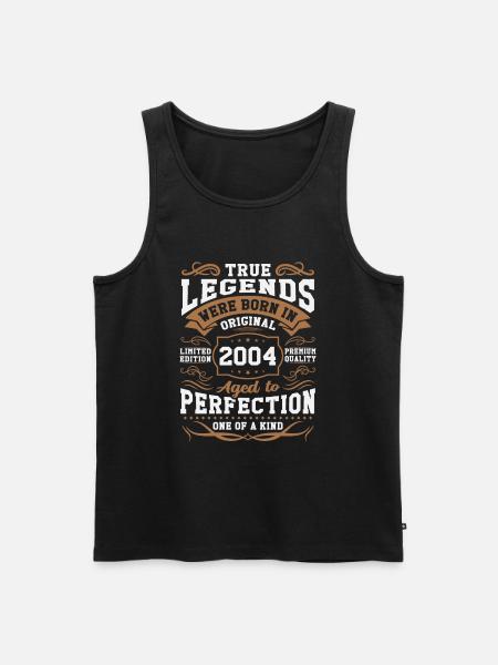 Legends Born in 2004 - Men's Premium Organic Tank Top - black