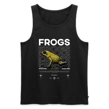 Phyllobates Terribilis Dart Frog Streetwear Frog - Men's Premium Organic Tank Top - black - Front - Michal (187cm)