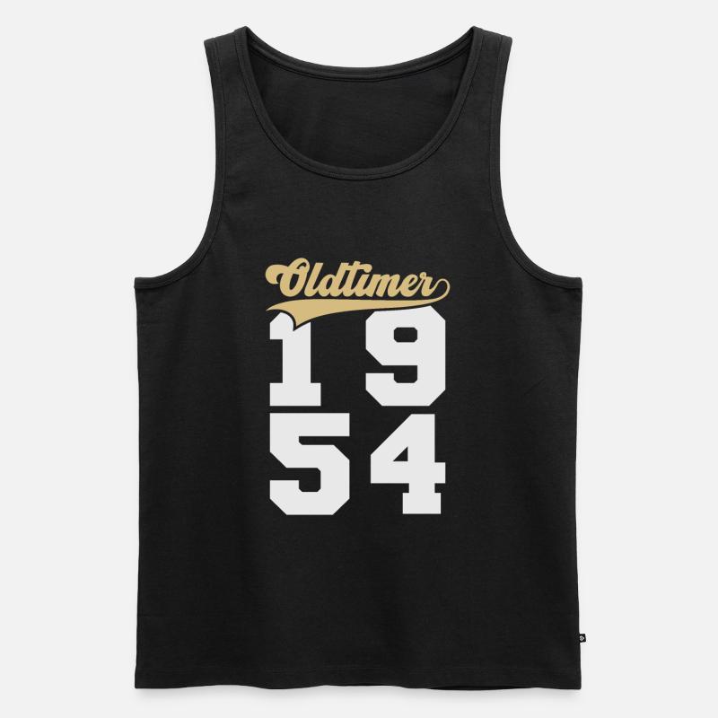 Oldtimer 1954 - Männer Premium Bio Tank Top - Schwarz