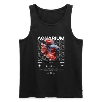Betta Fish Keeper Streetwear moderne - Débardeur bio Premium Homme - noir - Devant - Michal (187cm)