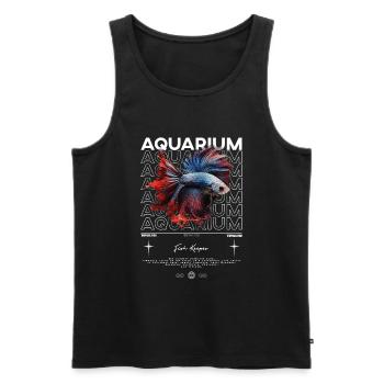Betta Fish Keeper Streetwear moderne - Débardeur bio Premium Homme - noir - Devant - Michal (187cm)