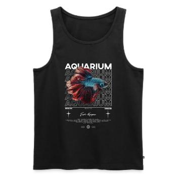 Betta Fish Keeper Streetwear moderne - Débardeur bio Premium Homme - noir - Devant - Michal (187cm)