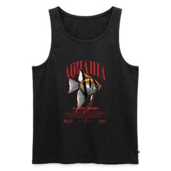 Altum Kaiserfisch Cichlid Fish Keeper Streetwear - Männer Premium Bio Tank Top - Schwarz - Vorne - Michal (187cm)