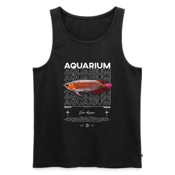 Asiatische Arowana Monster Fish Keeper Streetwear - Männer Premium Bio Tank Top - Schwarz - Vorne - Michal (187cm)