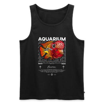 Flowerhorn Cichlid Monster Fish Keeper Streetwear - Männer Premium Bio Tank Top - Schwarz - Vorne - Michal (187cm)
