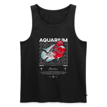Flowerhorn Cichlid Monster Fish Keeper Streetwear - Männer Premium Bio Tank Top - Schwarz - Vorne - Michal (187cm)