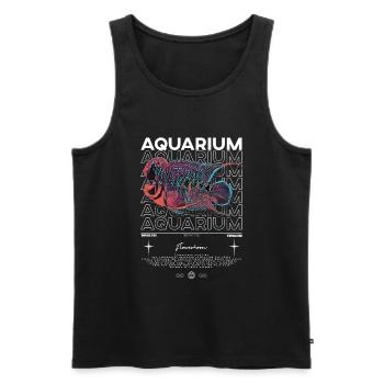 Flowerhorn Cichlid Monster Fish Keeper Streetwear - Männer Premium Bio Tank Top - Schwarz - Vorne - Michal (187cm)