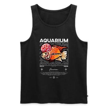 Flowerhorn Cichlid Monster Fish Keeper Streetwear - Männer Premium Bio Tank Top - Schwarz - Vorne - Michal (187cm)