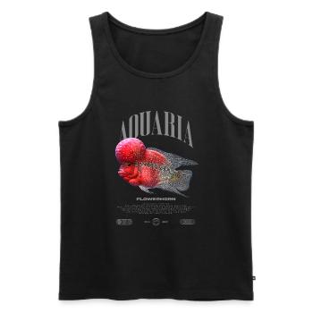 Flowerhorn Cichlid Fish Keeper Streetwear - Männer Premium Bio Tank Top - Schwarz - Vorne - Michal (187cm)
