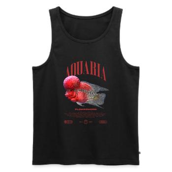 Flowerhorn Cichlid Fish Keeper Streetwear - Männer Premium Bio Tank Top - Schwarz - Vorne - Michal (187cm)