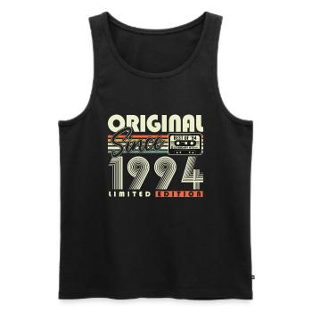 Original depuis 1994 Cadeau d’anniversaire vintage - Débardeur bio Premium Homme - noir - Devant - Michal (187cm)
