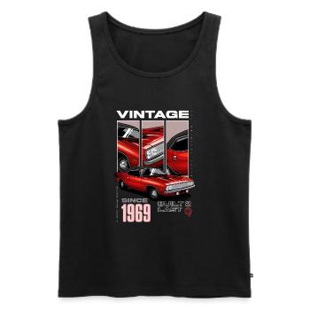 I'm Not Old I'm Vintage Classic Car Born In 1969 - Men's Premium Organic Tank Top - black - Front - Michal (187cm)