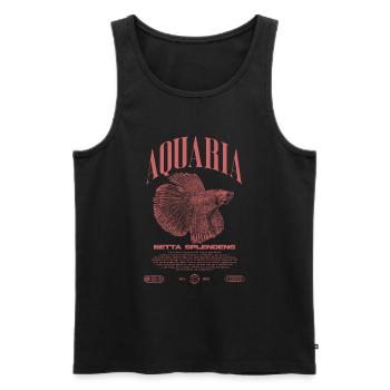 Betta Fish Keeper Streetwear moderne - Débardeur bio Premium Homme - noir - Devant - Michal (187cm)