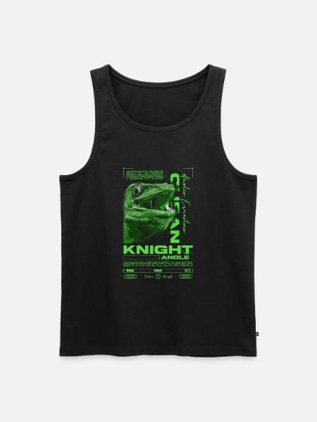 Cubansk ridder Anole Krybdyrvogter Firben - Herre Premium økologisk tanktop - sort