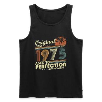 Original 1975 Vintage Vintage Anniversaire Rétro - Débardeur bio Premium Homme - noir - Devant - Michal (187cm)