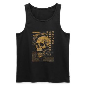 Aquascaping Moderner tropischer Fischhalter Aquarianer - Männer Premium Bio Tank Top - Schwarz - Vorne - Michal (187cm)