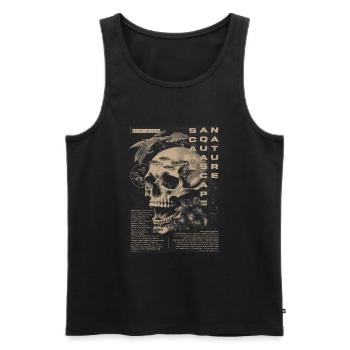 Aquascaping Moderner tropischer Fischhalter Aquarianer - Männer Premium Bio Tank Top - Schwarz - Vorne - Michal (187cm)