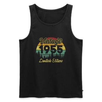 Vintage 1955 limited edition - Débardeur bio Premium Homme - noir - Devant - Michal (187cm)