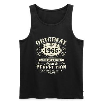 Original 1965 jahrgang Retro Geburtstag Geschenk - Männer Premium Bio Tank Top - Schwarz - Vorne - Michal (187cm)
