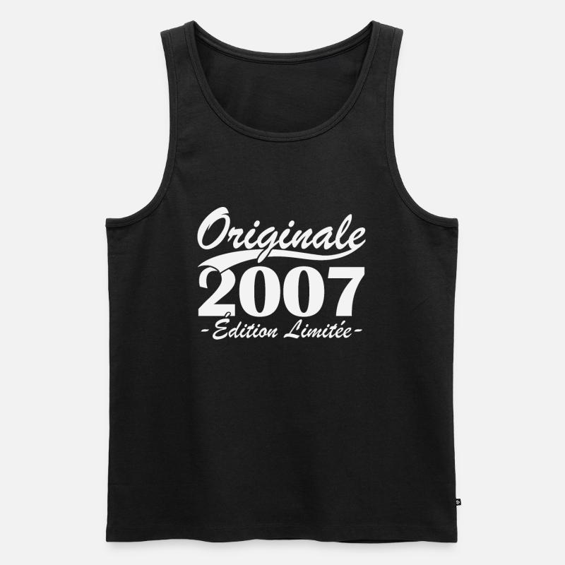 Original 2007 Limited Edition - Männer Premium Bio Tank Top - Schwarz
