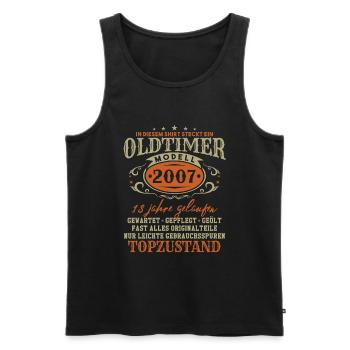 Oldtimer Modell 2007 Jahrgang Geburtstag Geschenk - Männer Premium Bio Tank Top - Schwarz - Vorne - AI Model Male 178 light (178cm)