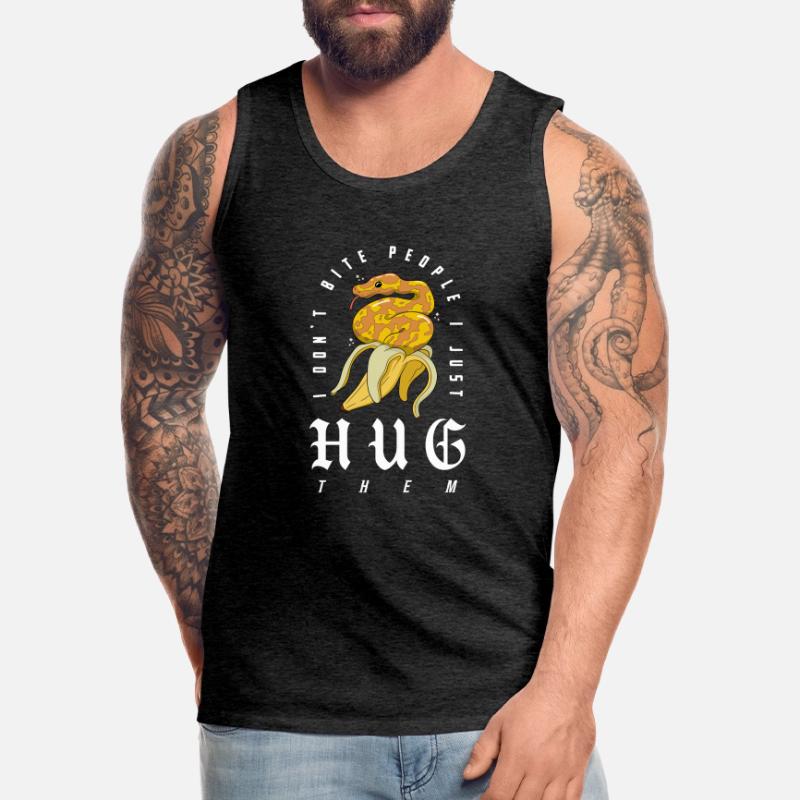 Ball Python Schlange Besitzer Banane Royal Python Männer Premium Bio Tank Top