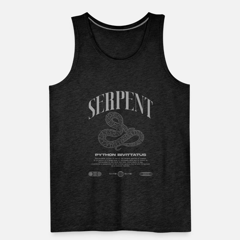 Burmese Python Modern Reptile Keeper Streetwear Men's Premium Organic Tank Top