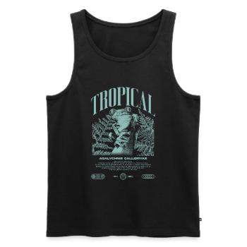 Rotäugiger Laubfrosch Regenwald Amphibie - Männer Premium Bio Tank Top - Schwarz - Vorne - Michal (187cm)