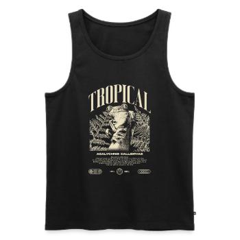 Red Eyed Tree Frog Rainforest Amphibian - Men's Premium Organic Tank Top - black - Front - AI Model Male 178 light (178cm)