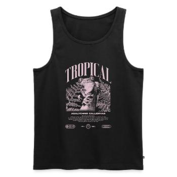 Red Eyed Tree Frog Rainforest Amphibian - Men's Premium Organic Tank Top - black - Front - AI Model Male 178 light (178cm)