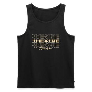 Theater Krankenschwester Krankenschwester Krankenschwestern Stilvoll - Männer Premium Bio Tank Top - Schwarz - Vorne - Michal (187cm)