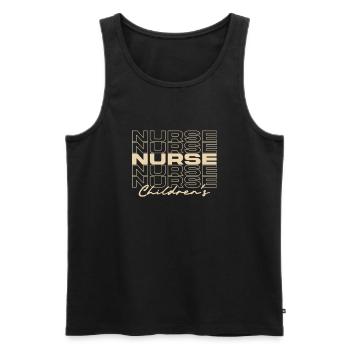 Infirmière pour enfants Infirmières médicales élégantes - Débardeur bio Premium Homme - noir - Devant - Michal (187cm)
