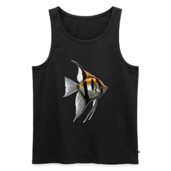 Altum Kaiserfisch Buntbarsch Fischhalter - Männer Premium Bio Tank Top - Schwarz - Vorne - Michal (187cm)