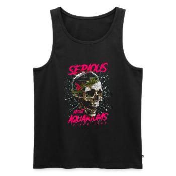 Ernsthaft über Aquarien Fischpfleger Geburtstag 1965 - Männer Premium Bio Tank Top - Schwarz - Vorne - Michal (187cm)