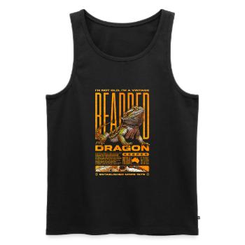 Bartagame Reptilienhüter Geburtstag Geboren 1979 - Männer Premium Bio Tank Top - Schwarz - Vorne - Michal (187cm)