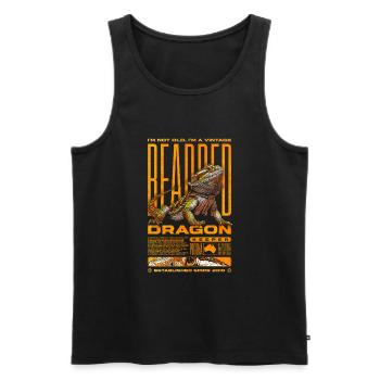 Bartagame Reptilienhüter Geburtstag Geboren 2010 - Männer Premium Bio Tank Top - Schwarz - Vorne - Michal (187cm)