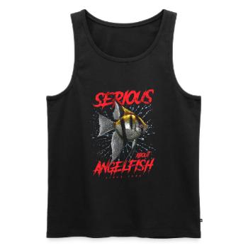 Ernsthaft im Bereich Diskusfische seit 1956 - Männer Premium Bio Tank Top - Schwarz - Vorne - Michal (187cm)